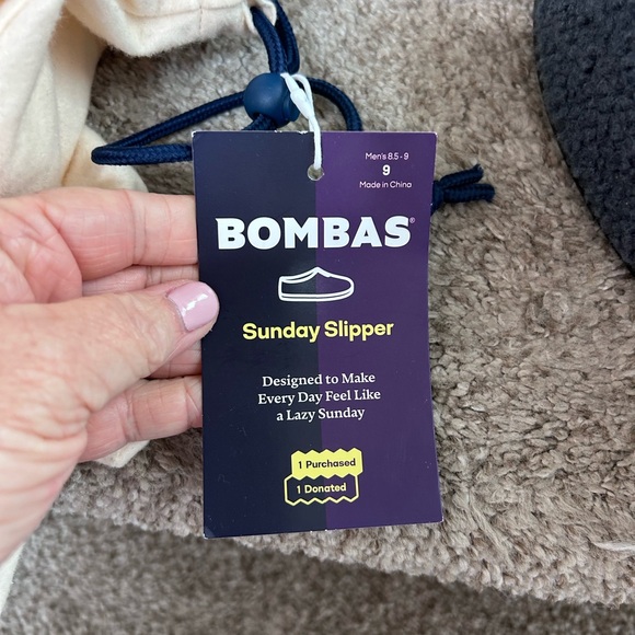 NWT Bombas Sunday Slippers. Comfort. Cozy. Sherpa. Cushioned. Men’s 8.5/9 - Picture 5 of 7